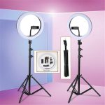 0 Inch Ring Light Tripod Set for YouTubers and TikTok Studio Setup
