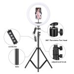 12 Inch LED Ring Light with Adjustable Stand and Phone Holder for Live Streaming & Photography