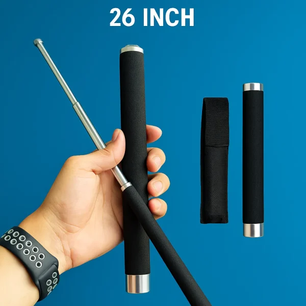 Extendable Self-Defense Stick 26 Inch – Durable Security Baton price in bangladesh