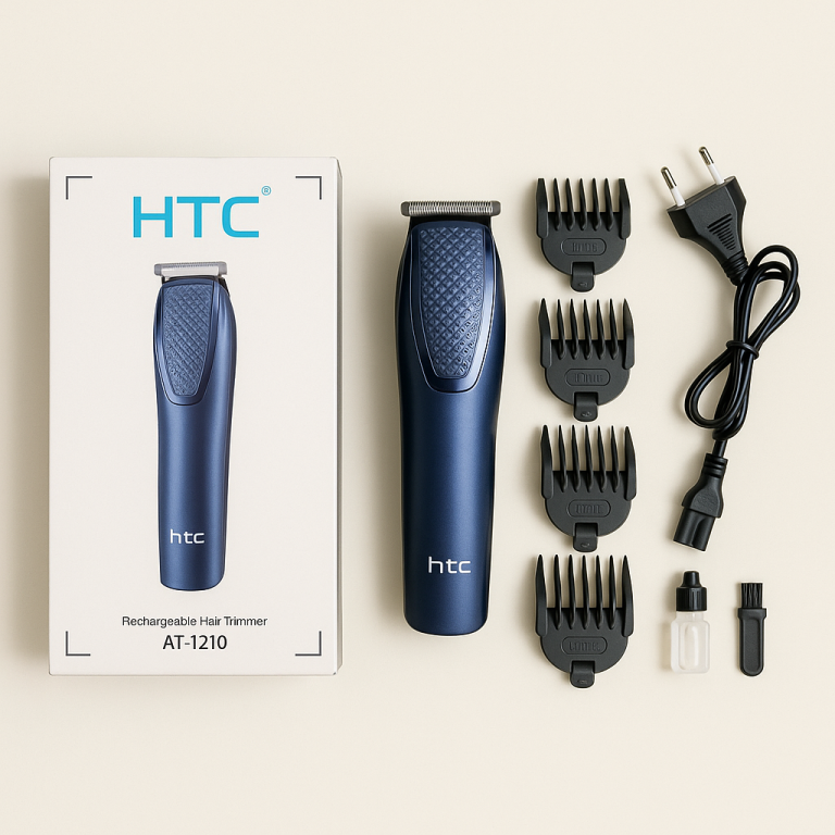 HTC AT-1210 Trimmer – Rechargeable Hair and Beard Trimmer for Men in Mymensingh