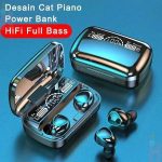 M10 TWS Wireless Earbuds Bluetooth 5.1 with 2000mAh Case