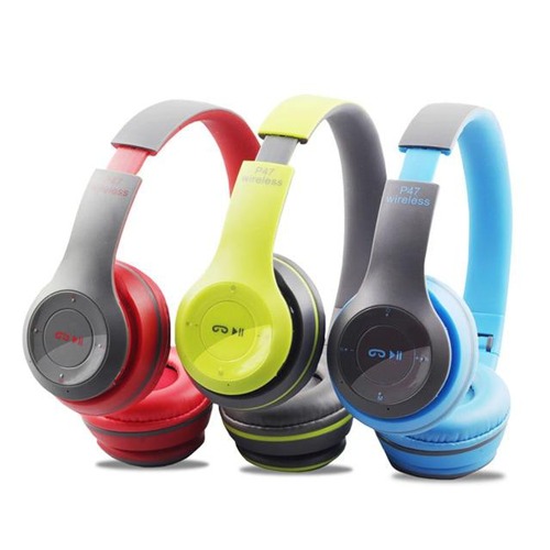 P47 Wireless Bluetooth Headset Headphone stylish design with mic