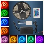 RGB Strip Light 5050 16-Color with Remote & Controller – 16 Ft