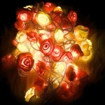 Rose Fairy Light Pink & White 80pcs Set – Soft Romantic LED Lights