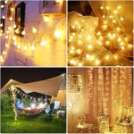 Golden Snow Ball String Fairy Lights for Home Decoration