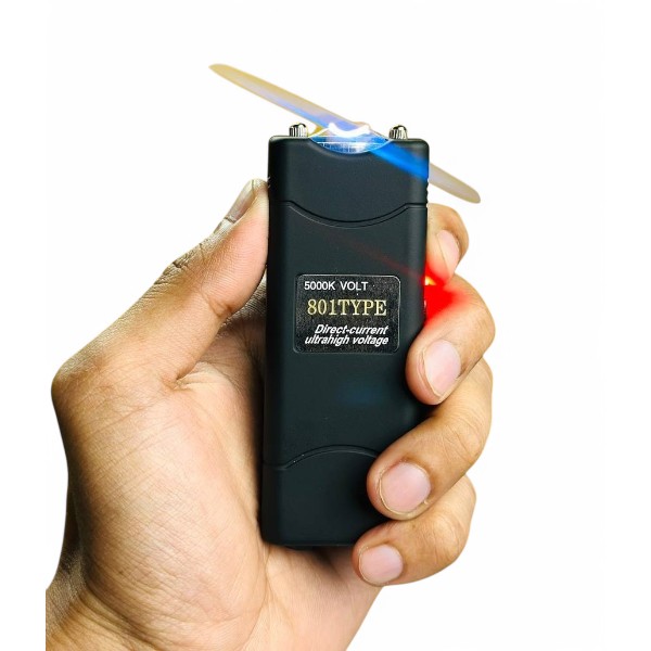 801 Rechargeable Stun Gun Taser – High Voltage Self Defense Device for personal safety