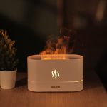 Flame Humidifier with LED Light and Portable USB