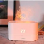 Flame Humidifier with LED Light and Portable USB