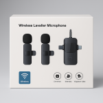 K15 3 in 1 Wireless Lavalier Microphone for iPhone Android Tablet