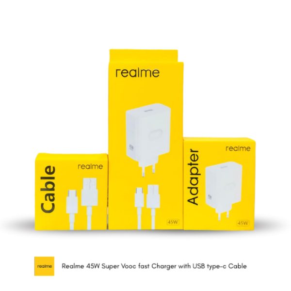 Realme Super VOOC 45W Fast Charger with Type-C Cable Bangladesh