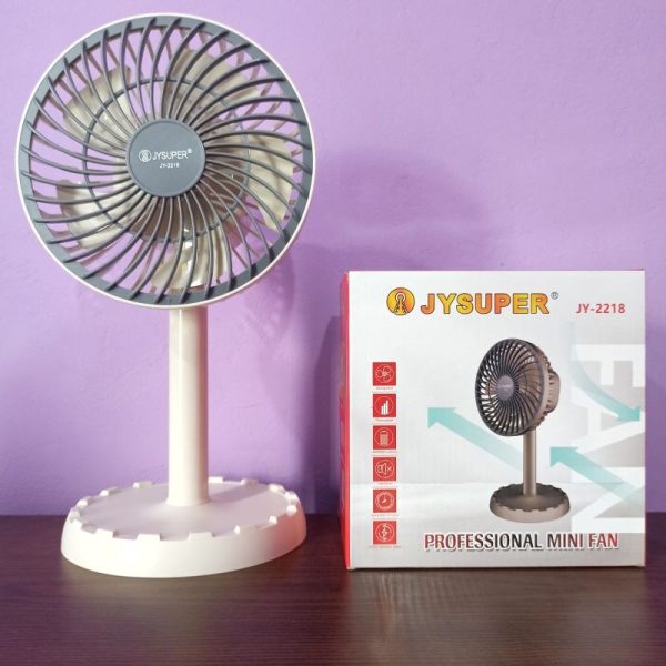 Rechargeable Professional Mini Desk Fan JY-2218 for Home Office