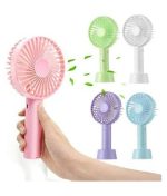 Rechargeable Handheld Mini USB Fan Ultra Lightweight 3-Speed