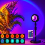 Sunset Lamp 16 Shades Remote Control – Romantic Lighting in Bangladesh