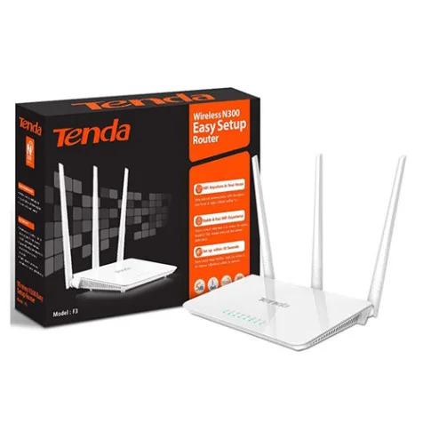 Tenda F3 300Mbps Wireless Router High Speed WiFi