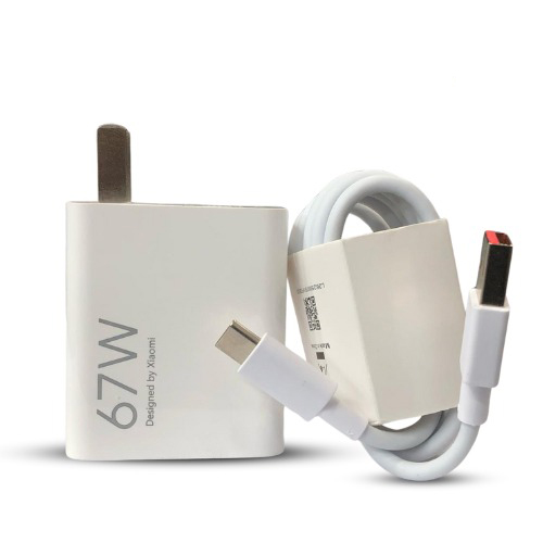 Xiaomi 67W Mi Turbo Fast Charger with Type-C Cable for Xiaomi Redmi Poco Black Shark