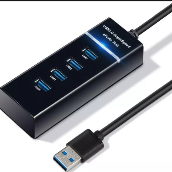 4 Ports USB HUB Hi-Speed 3.0 Splitter Expansion