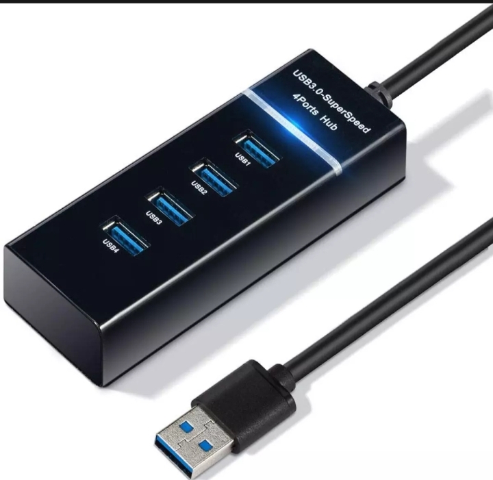 4 Ports USB HUB Hi-Speed 3.0 Splitter Expansion