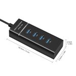 4 Ports USB HUB Hi-Speed 3.0 Splitter Expansion