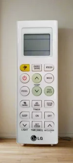 LG Air Conditioner Remote Control 03 White Digital Display