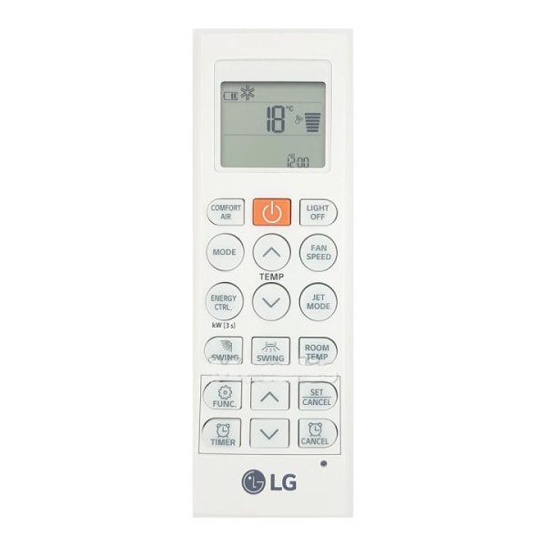 LG Air Conditioner Remote Control 03 White Digital Display