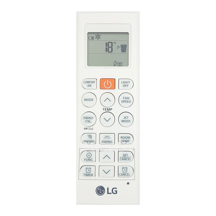 LG Air Conditioner Remote Control 03 White Digital Display