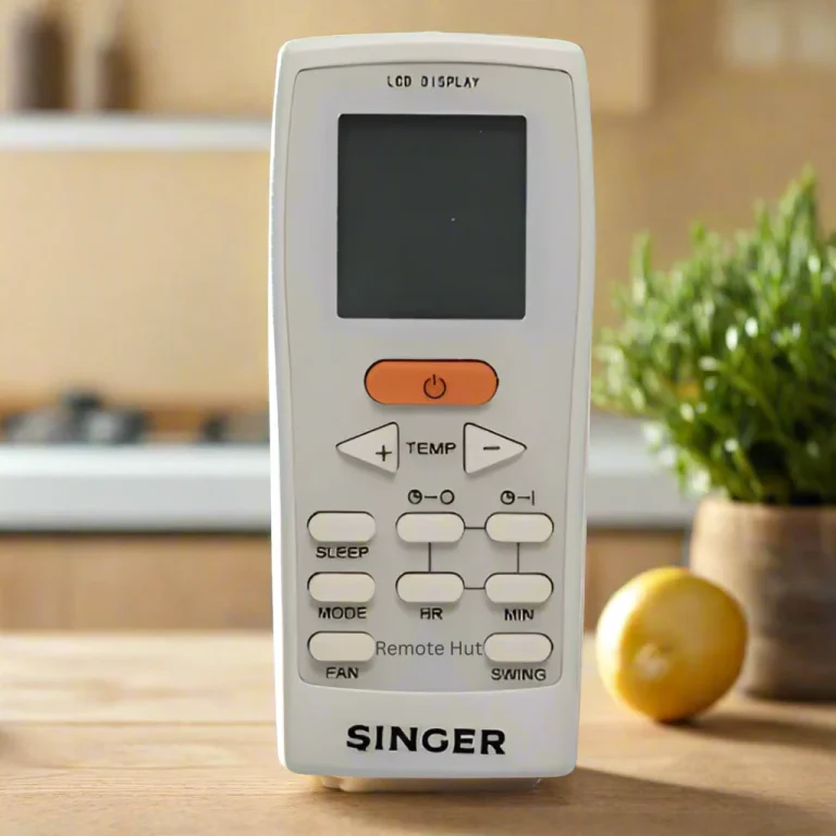 Singer Air Conditioner Remote Control White Digital Display